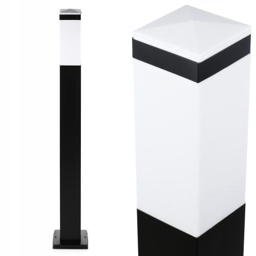 Stebrična zunanja svetilka Interlook E27, 90 cm, črna