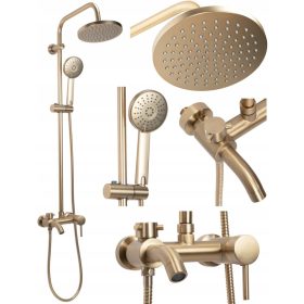 Zlata tuš garnitura Luis Gold Szczotkano