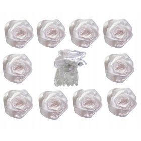   Prikupni lasni dodatki - 25 belih zajčkov žabice za oblikovanje frizur