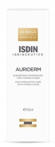 ISDIN Auriderm - Krema za nego kože po kozmetičnih in kirurških posegih, 50 ml