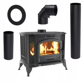   Kratki Koza K9 železni štedilnik z izpustom dimnih plinov fi 130, moč 10kW