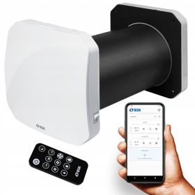   ZEPHYR 160 rekuperacija toplote s stensko montažo, daljinskim upravljanjem, WiFi in senzorjem vlage