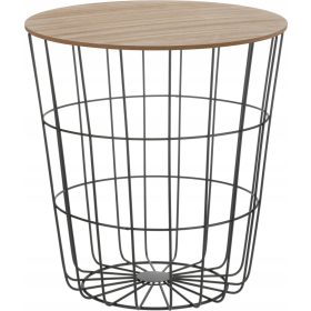 Kovinska klubskamizica Suny črna 39 x 39 x 41 cm