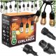Girlanda vrtna luči 15m + 16x LED žarnice 1W zunanja vodoodporna