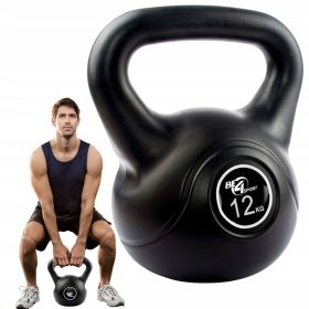 Kettlebell Kula Be4Sport 12 kg črna