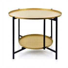 Okrogla miza Mondex Lucas 60,5 x 60,5 x 45 cm zlata