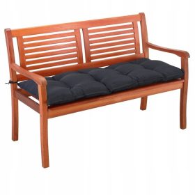   Mehka blazina za klop ANTRACIT 110x45x8 cm s praktičnimi paski