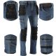 OPREMNE DELOVNE HLAČE STRETCH JEANS TEMNO MODRE ŠT. L