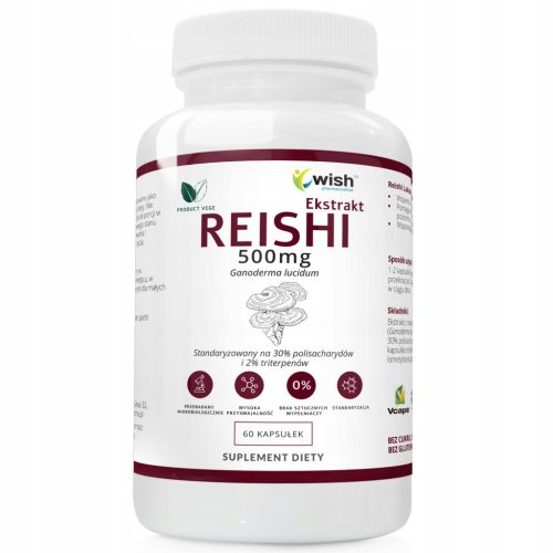 Ekstrakt Reishi 500mg za podporo imunskega sistema - 60 kapsul