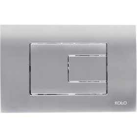   Gumb za splakovanje straniščne školjke Koło Fusion, srebrn