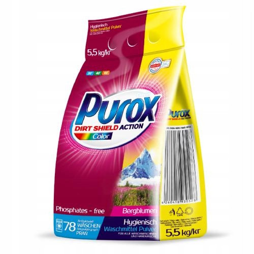 Pralni prašek Purox color 5,5 kg