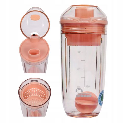 Majestic Sport Tritan Športna steklenička za mešanje 0,4 L