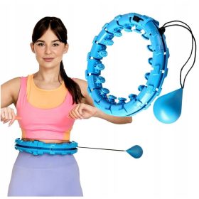 Hula obroč z zatiči One Fitness 42 cm črn