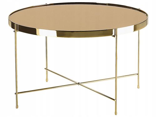 Okrogla zlata klub miza LUCEA 63 x 63 x 38 cm