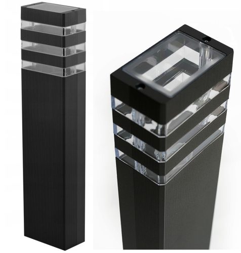 Vrtni drog SuperLED Toro 80 cm črn