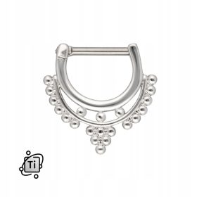 Okrasni uhan Titanov klik kolczyk za septum 1,2/8mm