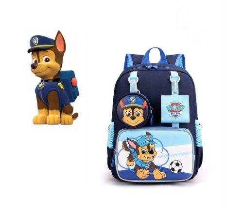 olski nahrbtnik Paw Patrol Chase s portfelom in etui za ključe