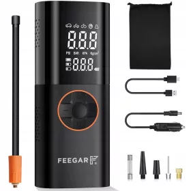 Feegar Expert električna črpalka za kolesa, črna