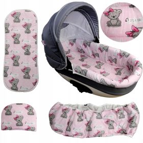 SUPER komplet za gondolo - vzmetnica + prevleka + vzglavnik