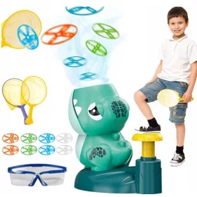   Flying disk launcher, vzburljiva igra za lov na diske za otroke