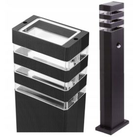 Vrhunski Vrtni Svetilni Steber Ecolight GU10, 60 cm, Črn