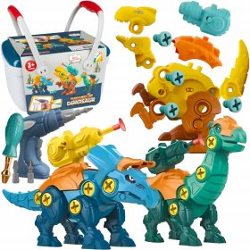 DINOZAVRSKI KONSTRUKCIJSKI SET ZA RISANJE IN VRTENJE