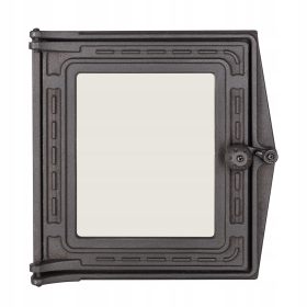   Kakovostna železna vrata za kamin Art Flame 1814 29x29,7 cm črna