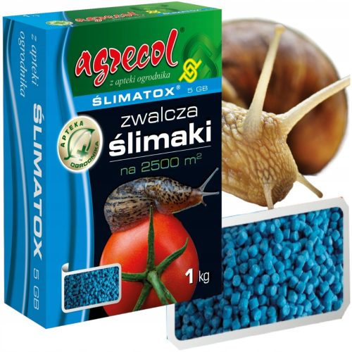 MODRI POLŽ GRANULE S SLIMATOX 5 GB 1KG + ČRNE NITRILNE ROKAVICE M ČRNA OLIVA 1 PAR