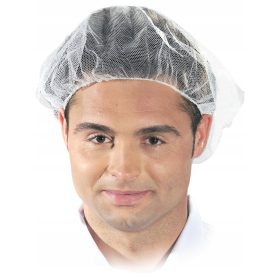 Mrežasta kapa za lase CZE-S, univerzalna bela