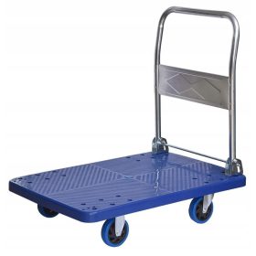   Slovenian Name: Profesionalni skladiščni voziček platforma 70x50 cm do 150 kg nosilnosti

SEO-Optimized Description: 
Profesionalni skladiščni voziček platforma je idealen pripomoček za prevažanje tov