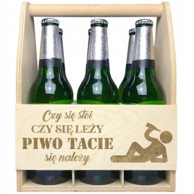 Darilo za očka nosilka škatla za pivo z graviranjem