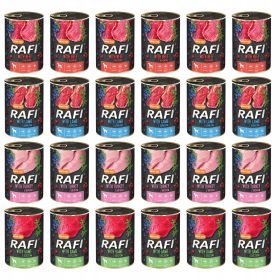   RAFI mokra hrana za pse puran, jagnjetina, govedina in divjačina 0,8 kg x 24