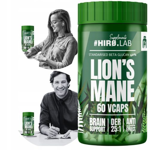 Lion's Mane Ekstrakt - Naravna Podpora za Možgane in Koncentracijo, 1000 mg