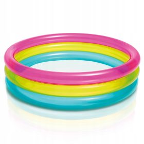   Brodzik za otroke Intex Rainbow Ø 86 cm + obliž za popravilo