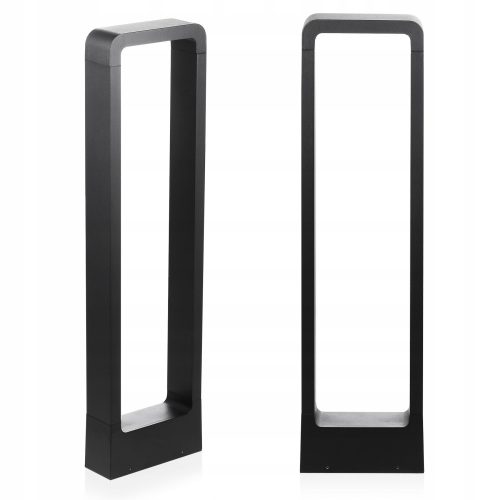 Vrtna svetilka Visokokakovostna 60 cm LED stebriček Interlook, črna mat barva, IP54