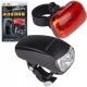 Set kolesarskih luči LED DUNLOP za kolo spredaj + zadaj 1000 lm baterija