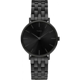   Moška ženska ura TORII B38BB.BB, črna, klasična, elegantna