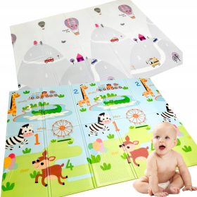 IZOBRAŽEVALNA PENASTA PODLOGA, dvostranska, zložljiva XPE