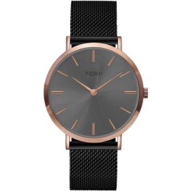 Moška ženska ura TORII R38BM.AR, elegantna črna moda