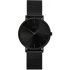   Moška ura Torii V34VS.BB, elegantna črna zapestnica iz visokokakovostne pletenine, klasičen dizajn, vrhunska izdelava