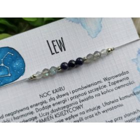 Lev. Kamnita zapestnica za srečo, zodiaki
