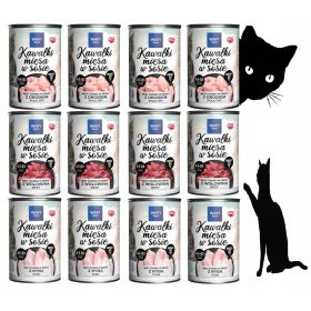 Pasja za mačke Kosmiči v omaki MIX 12 x 415g WAFI