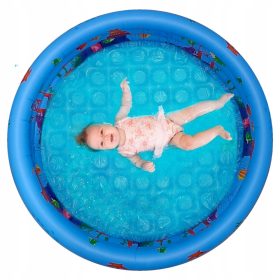 Okrogel napihljiv bazen za otroke s premerom 100 cm