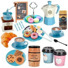   Servisni set za kavo in desert, mlinček, kavni krožnik, skodelice