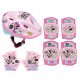 KASK ROWEROWY DLA DZIECI MINNIE Mouse 52-56 cm + 2 OCHRANIACZE
