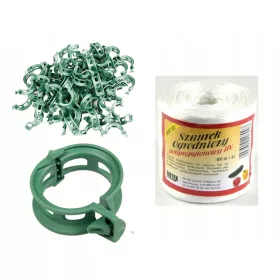  Bela sponka za rastline 1 kos.