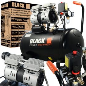 Kompresor brez olja Black 12860 50 l 8 bar