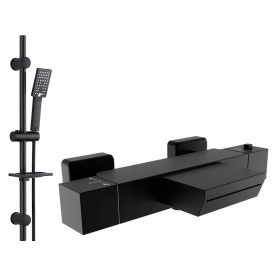   rna armatura za tuš Reihe TERMO + nadgradna tuš garnitura Reihe Cubic CUB-ZND-BL