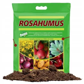   Organsko naravno gnojilo Rosahumus 1kg - Najboljši organski humusni gnoj v prahu za izboljšanje kakovosti tal. Popolnoma topen v vodi, vsebuje 85% kislin humusa, kalij in železo za bujno rast rastlin.