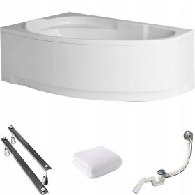 Asimetrična akrična kopalna kad Polimat MAREA 160 x 100 cm